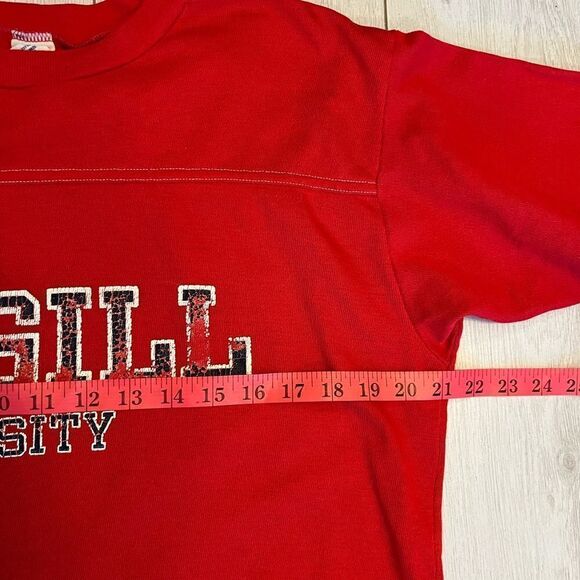 70s vintage McGill University single stitch 3/4 sleeve tee - Picture 9 of 11